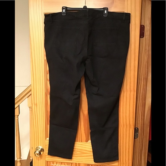 BONGO PLUS BLACK SLIM STRAIGHT JEANS MID RISE SZ 22W - Picture 2 of 11